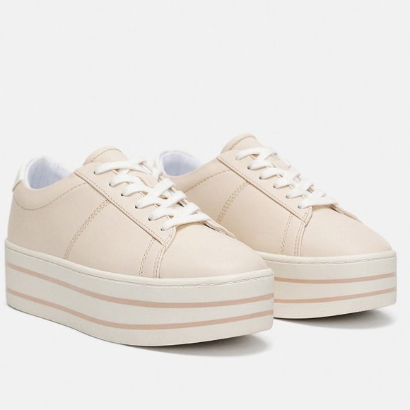 zara nude trainers